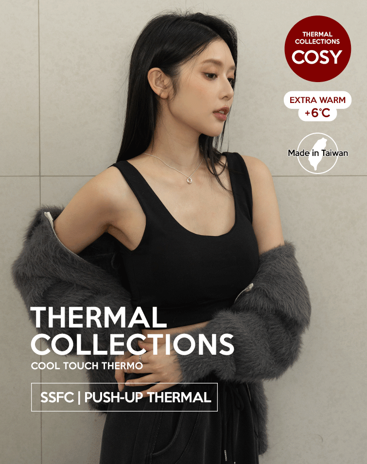 MIT PADDED U-NECK THERMAL CROP CAMISOLE