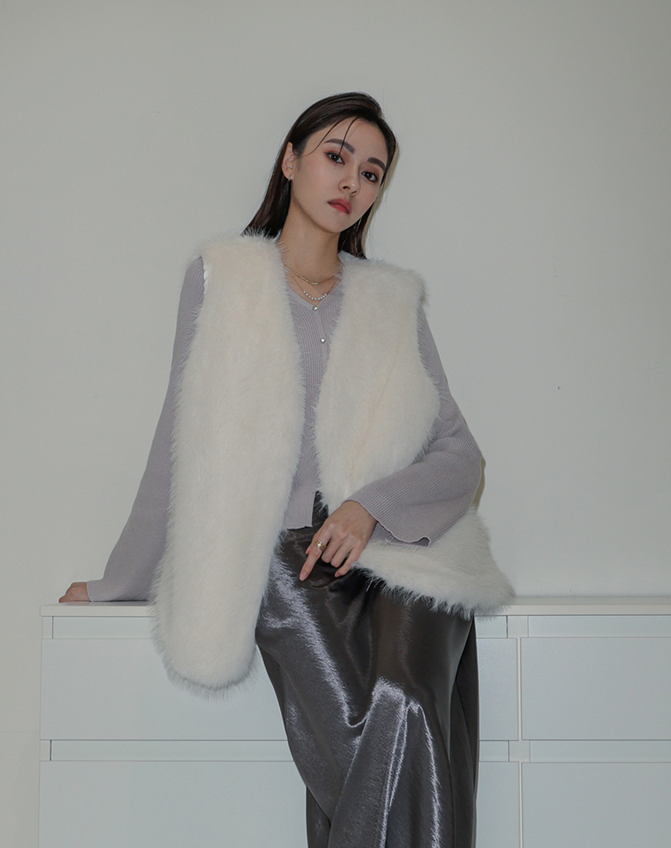 HIGH END DREAMY SOFT FAUX FUR VEST