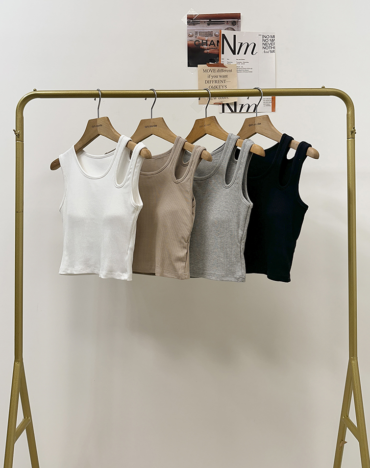 ASYMMETRICAL STRAP SPORTS TANK TOP