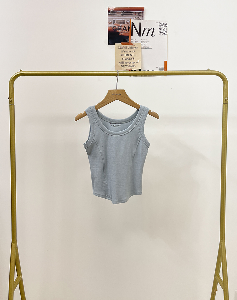 MORANDI COLOR STRIPED TANK TOP