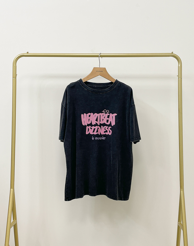 WASHED COLOR BRIGHT GRAPHIC T-SHIRT