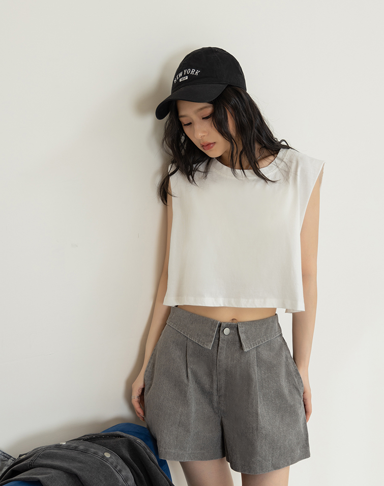 SIMPLE SOLID COLOR CASUAL VEST