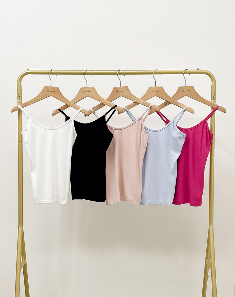 SOFT TOUCH SPAGHETTI STRAP V-NECK CAMISOLE