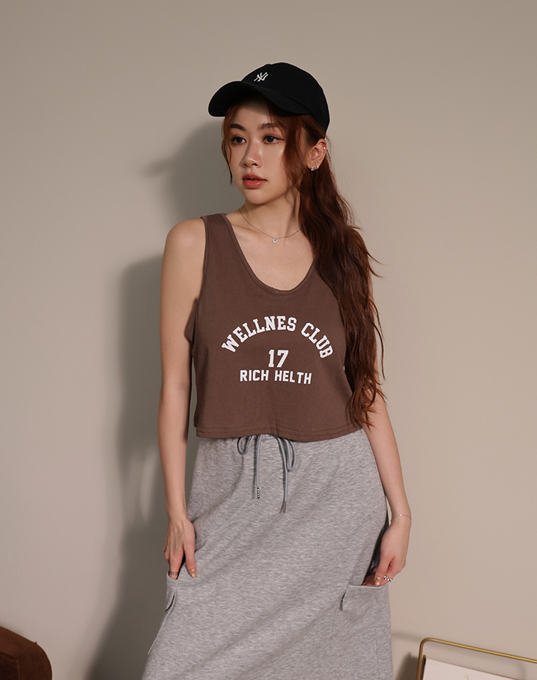 EDGY LETTER PRINT VEST