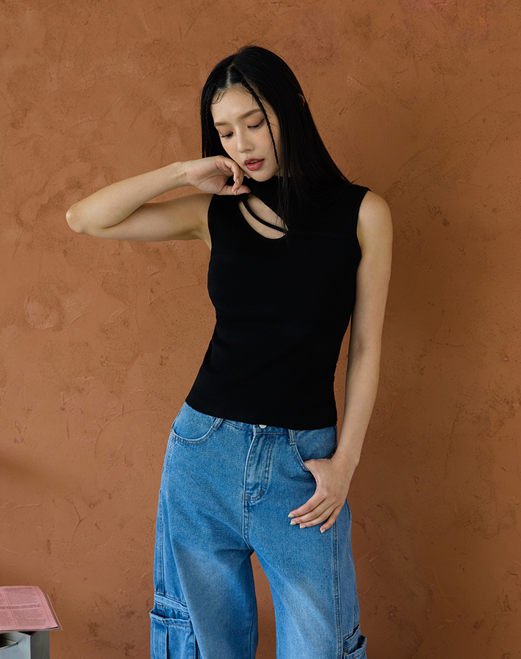 FASHION HOLLOW KNIT VEST