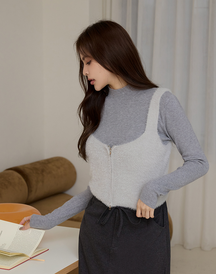 SLEEK FRONT ZIP VEST