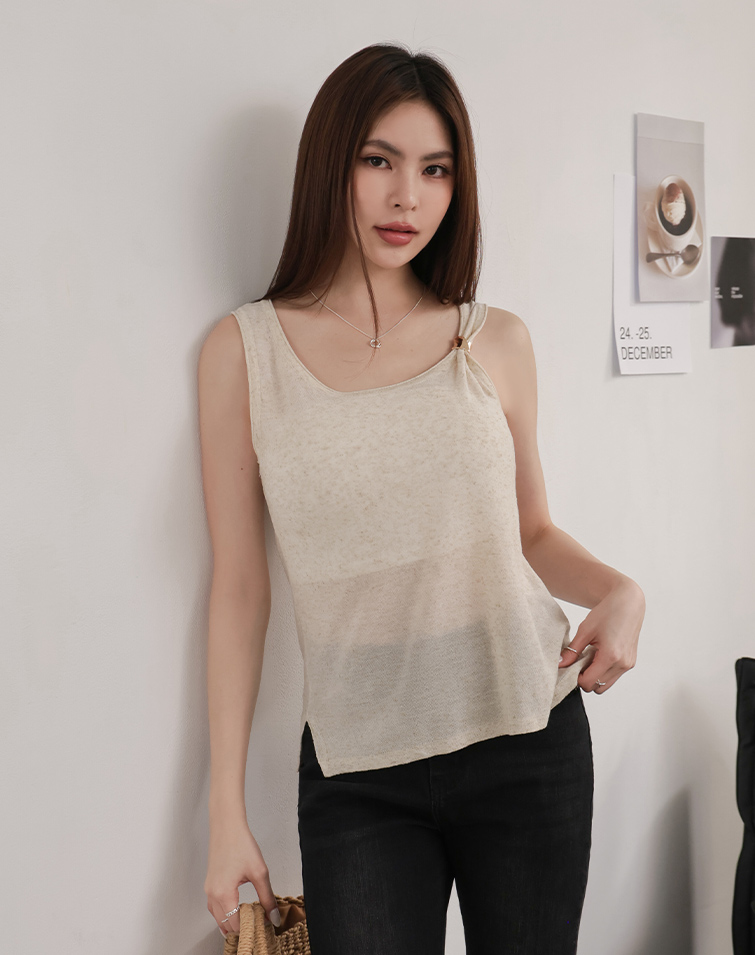 FRENCH METAL BUTTON TANK