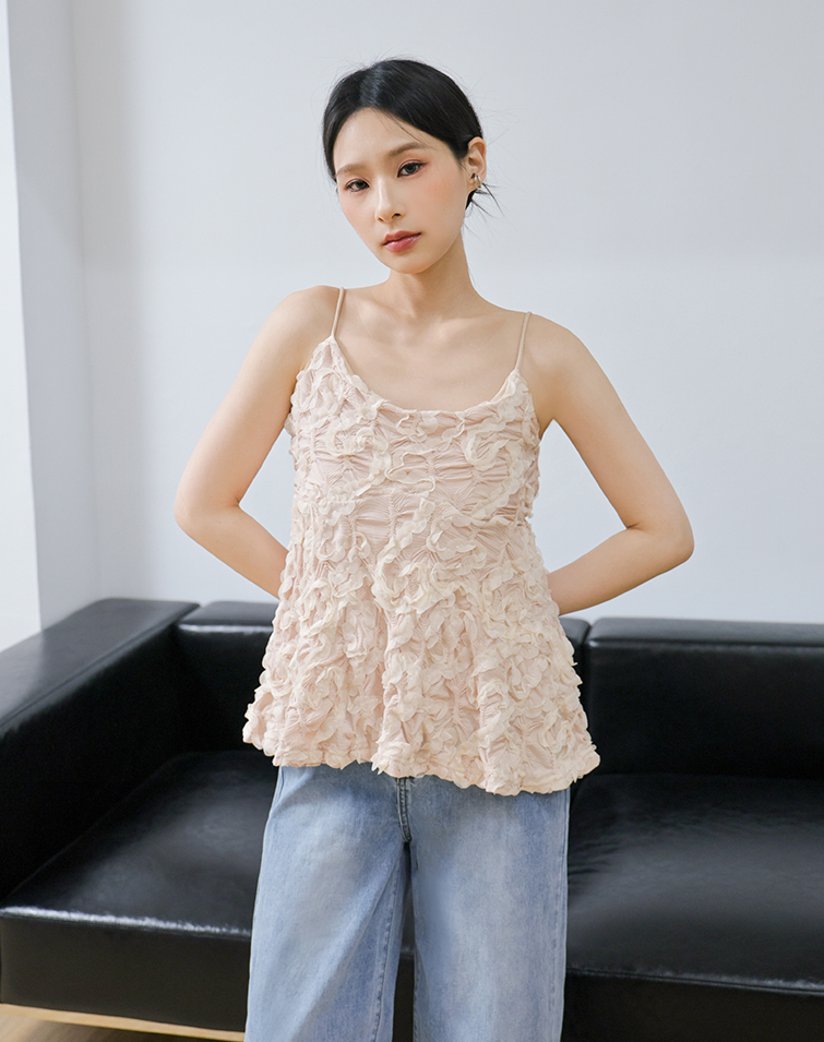 ELEGANT ROSE FLARE TANK