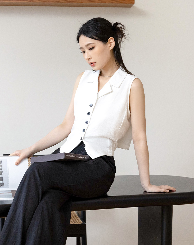 URBAN BACK-TIE SUIT VEST