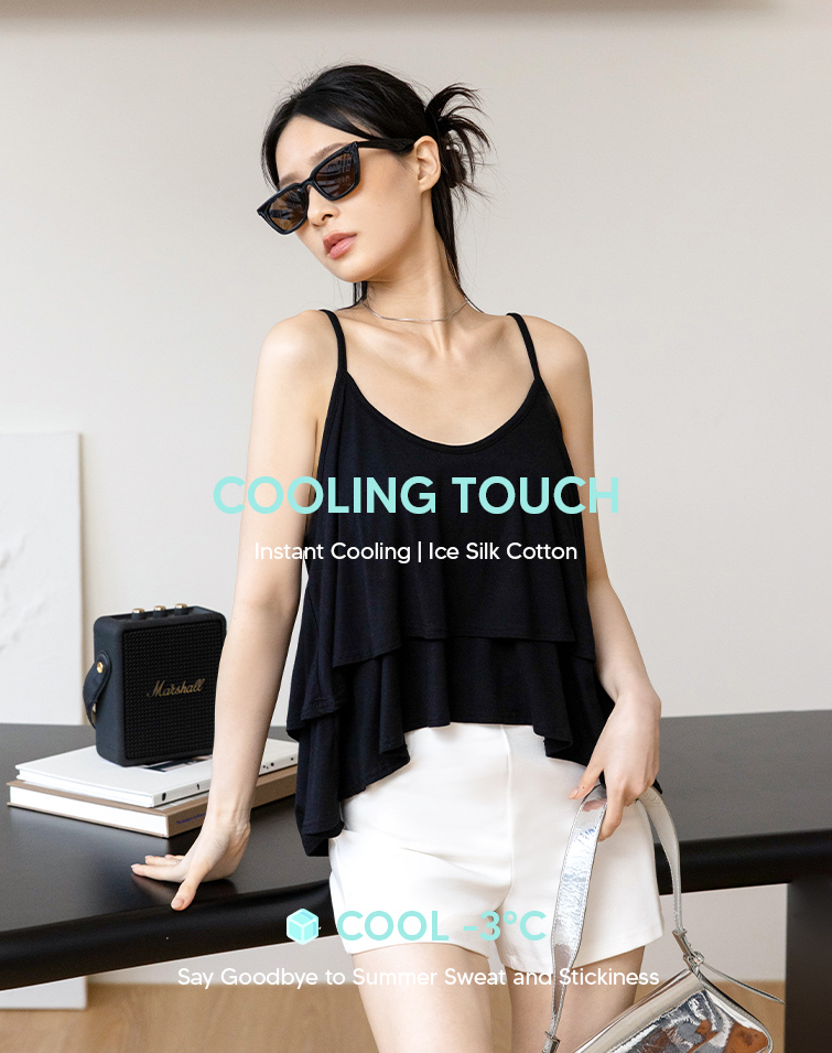 MIT AIRY RUFFLED TANK