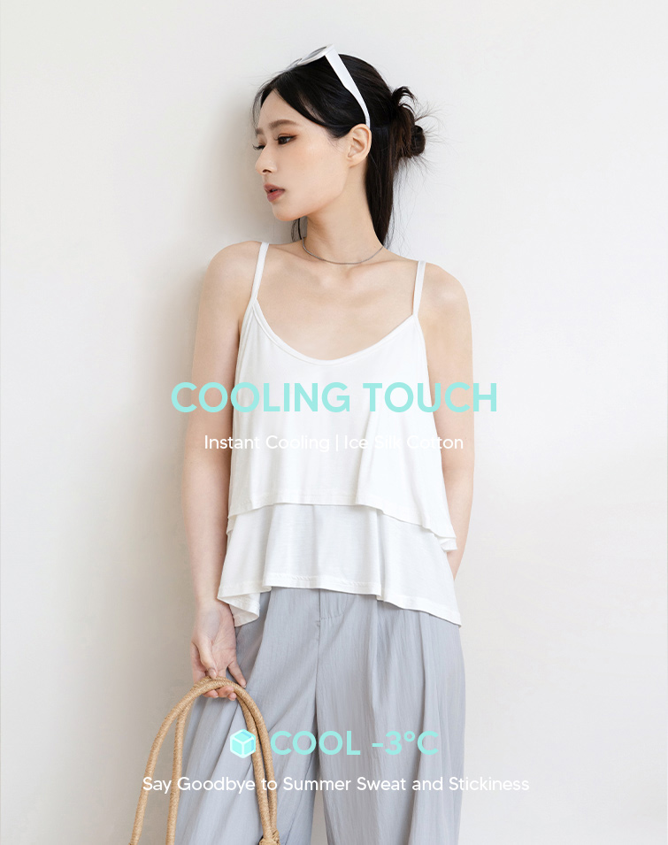 MIT AIRY RUFFLED TANK