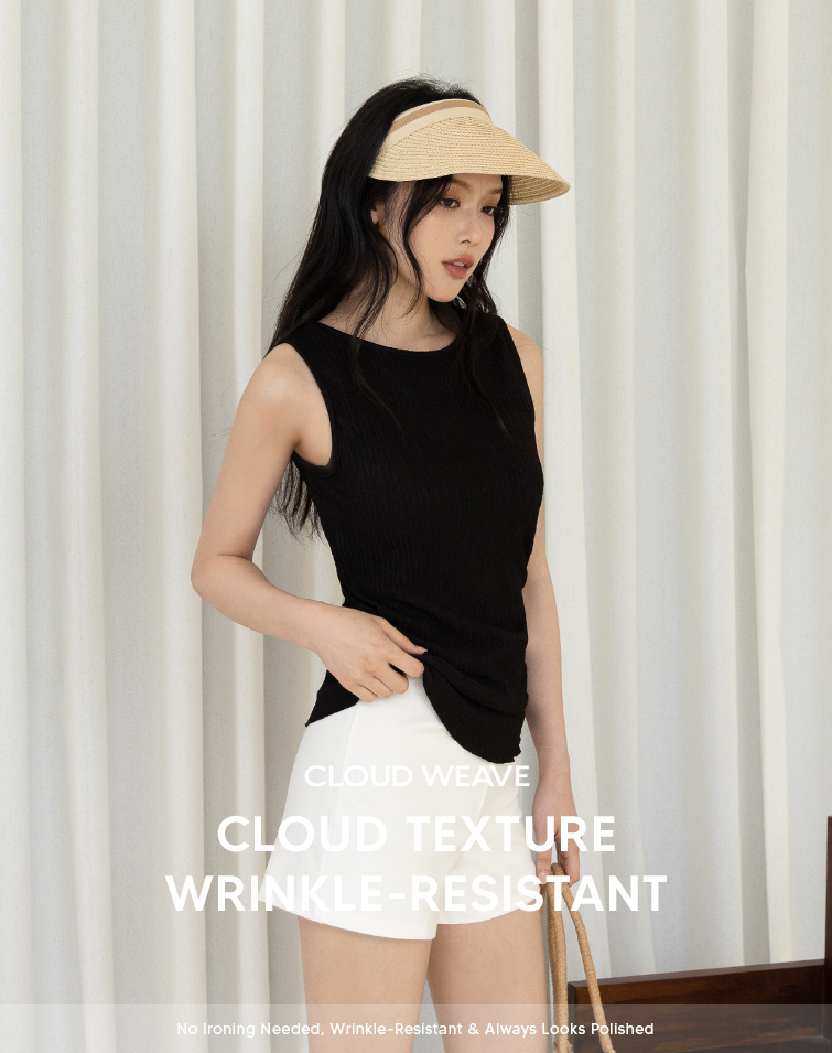 MIT CLOUD TEXTURE HALTER TANK