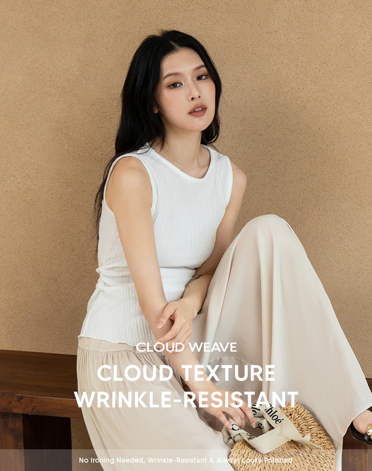 MIT CLOUD TEXTURE HALTER TANK