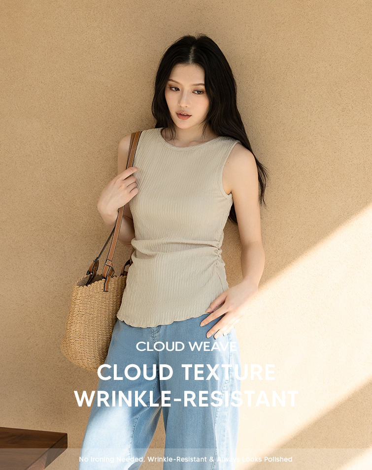 MIT CLOUD TEXTURE HALTER TANK