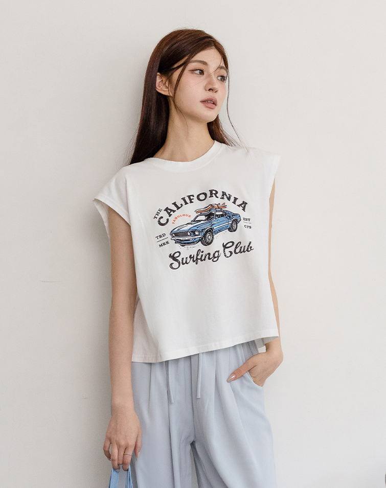 RETRO CAR GRAPHIC TANK