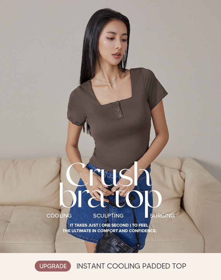 PUSH UP! SCULPTING SQUARE NECK PADDED TOP