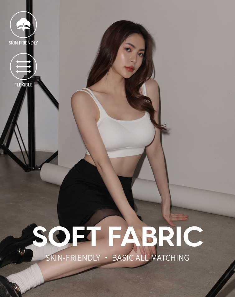 DOUBLE STRAP DESIGN BRA TOP