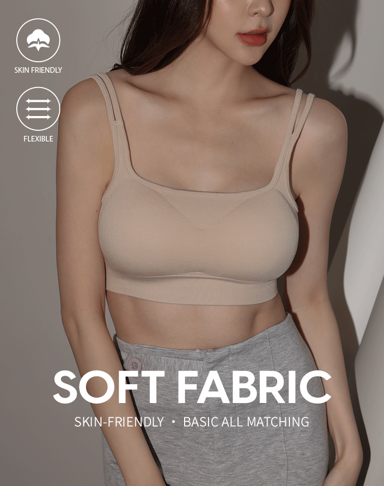 DOUBLE STRAP DESIGN BRA TOP