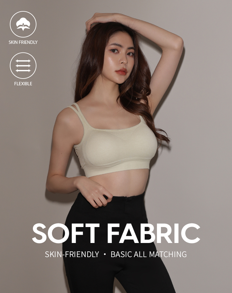 DOUBLE STRAP DESIGN BRA TOP