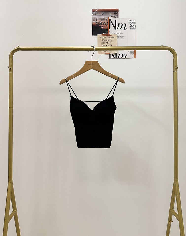 SPAGHETTI STRAP ENHANCED BRA TOP