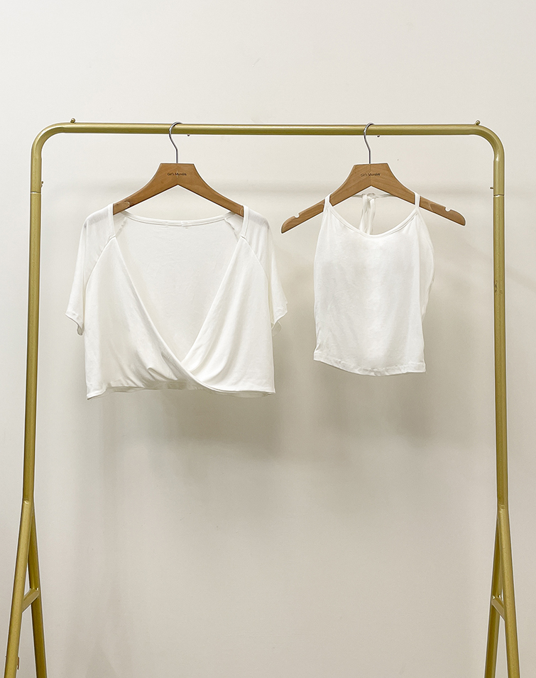 TWO-PIECE TWISTED BRA TOP
