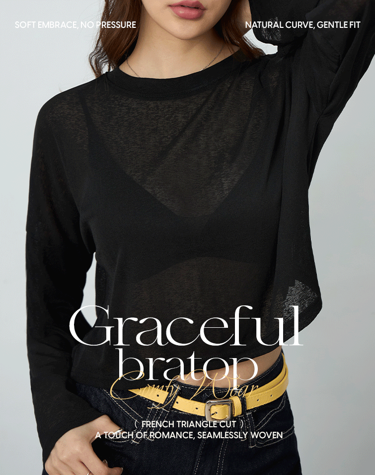 SKIN-FRIENDLY COMFORTABLE THIN STRAP TRIANGLE BRA TOP