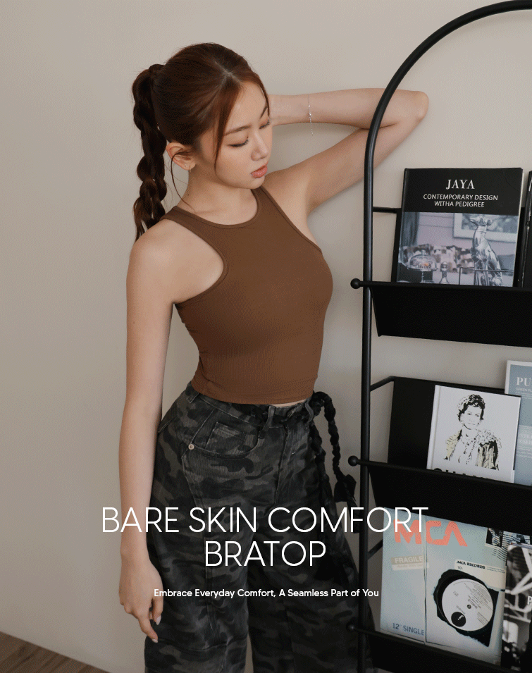 SOLID RIBBED HALTER BRA TOP