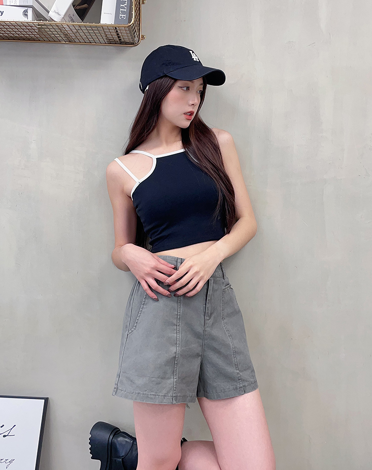 VIBRANT COLOR-BLOCK BACKLESS BRA TOP