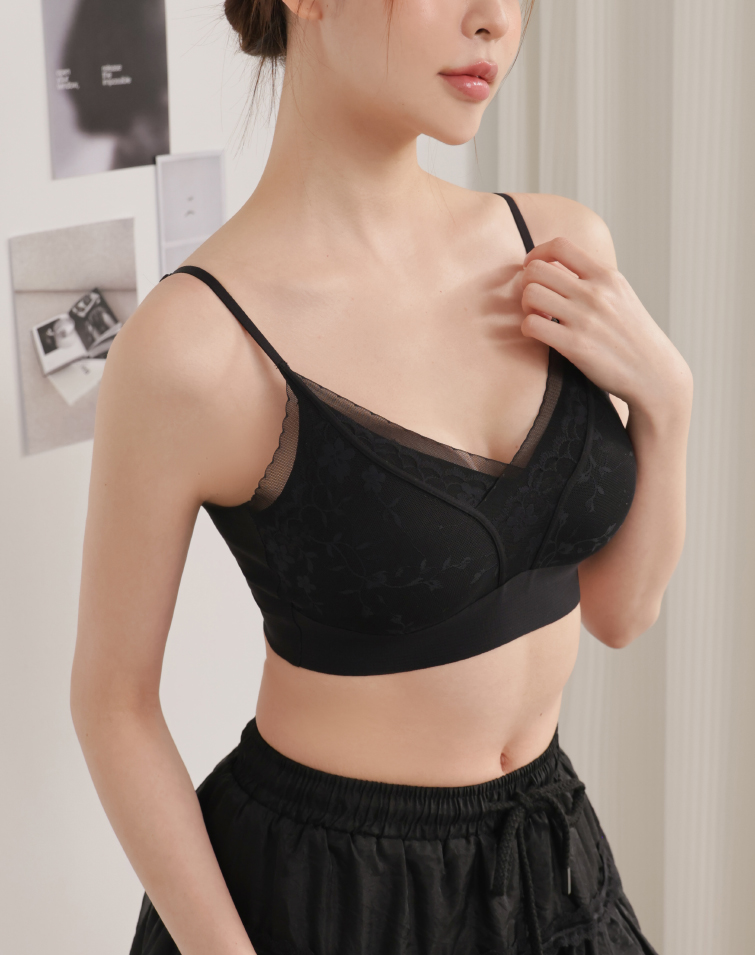 ICE SILK SKIN FEEL LACE BRA TOP