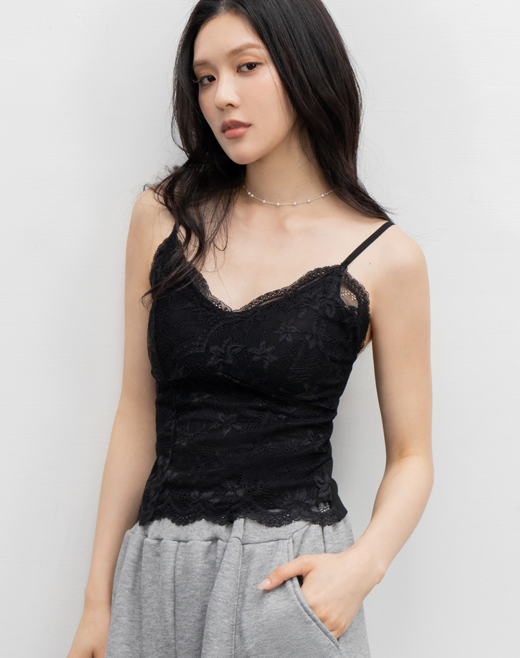 FRENCH LACE BRA TOP