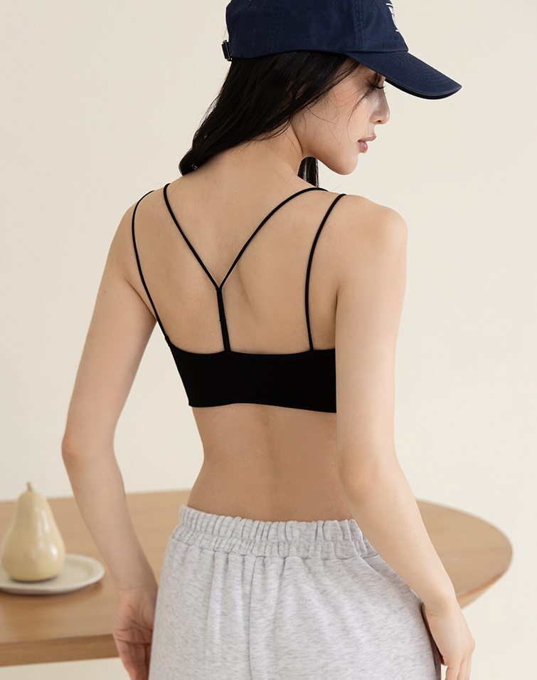 JELLY TOUCH DOUBLE STRAP BRA TOP