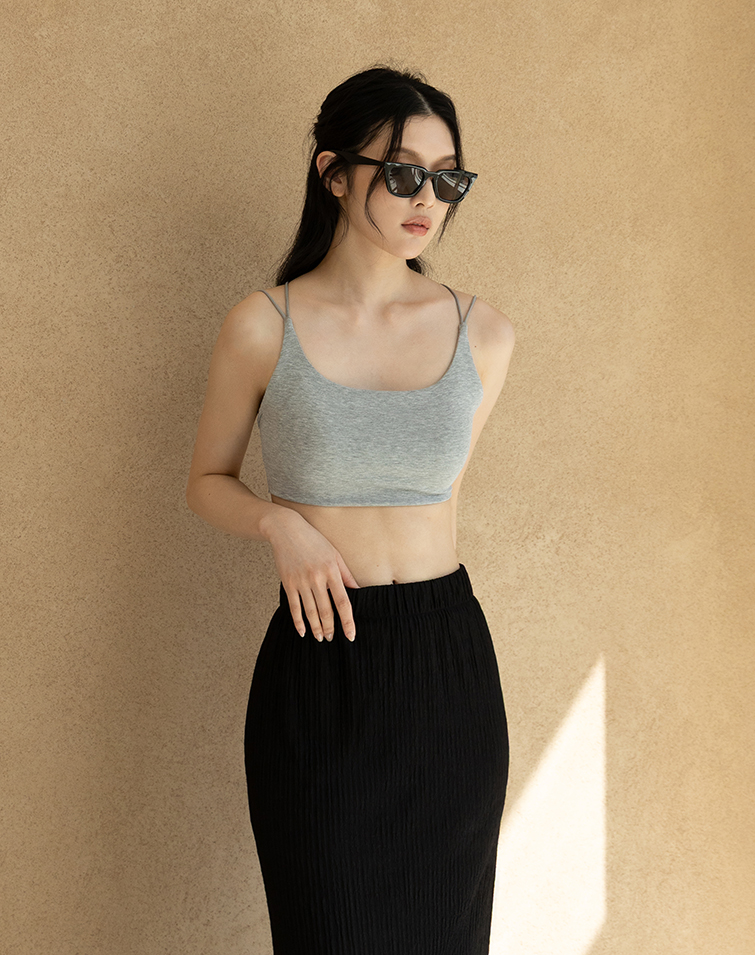 JELLY TOUCH DOUBLE STRAP BRA TOP