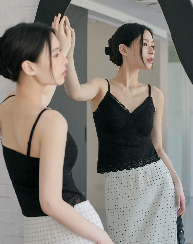 COOLING JELLY LACE BRA TOP