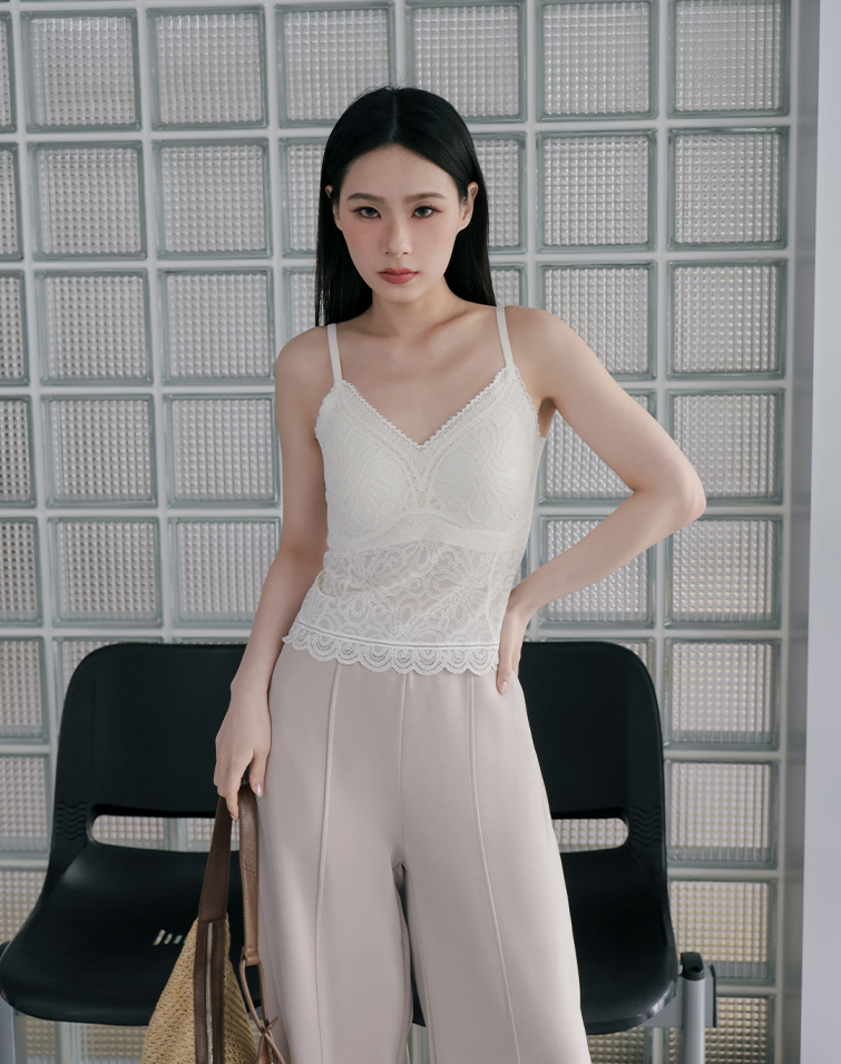 COOLING JELLY LACE BRA TOP