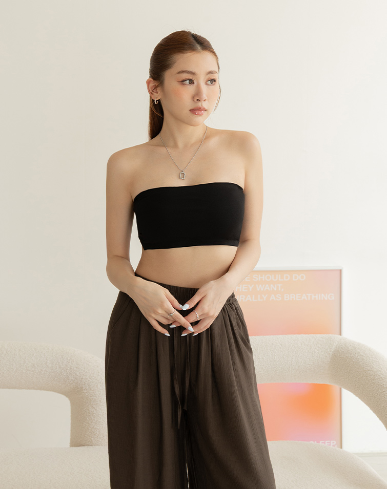 STRETCH BANDEAU BRA TOP