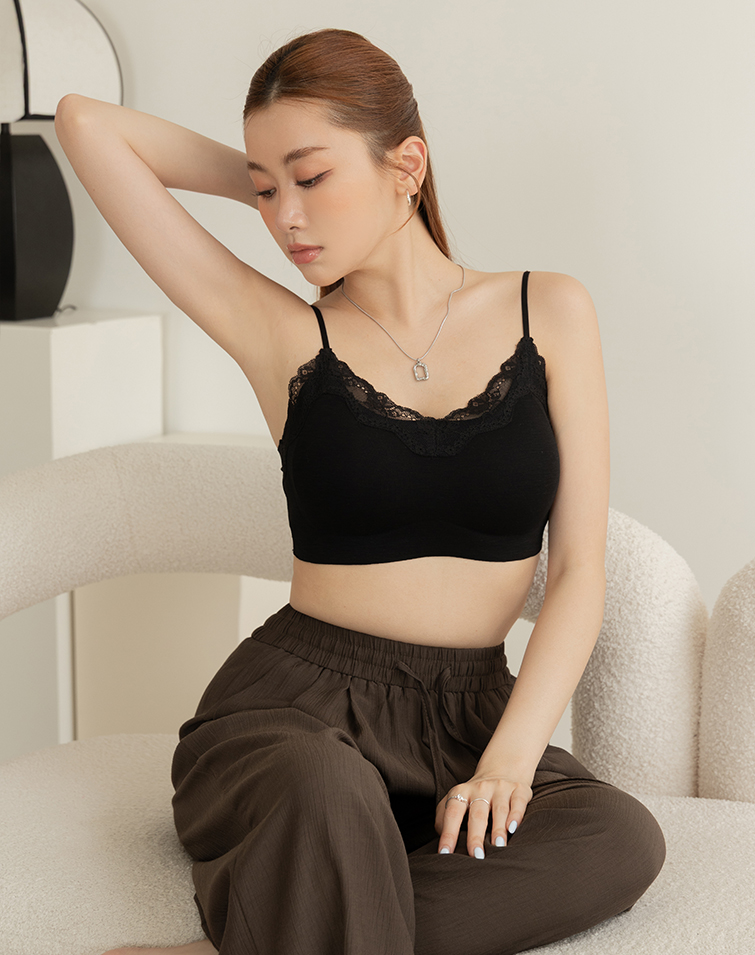 CLOUD STRETCH LACE BRA TOP