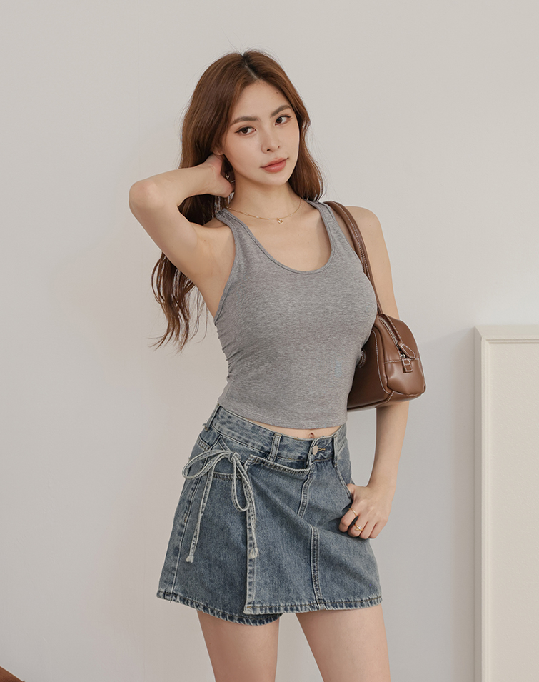 CLOUD-TOUCH DOUBLE-STRAP BRA TOP