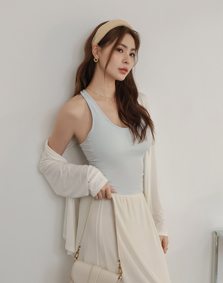CLOUD-TOUCH DOUBLE-STRAP BRA TOP