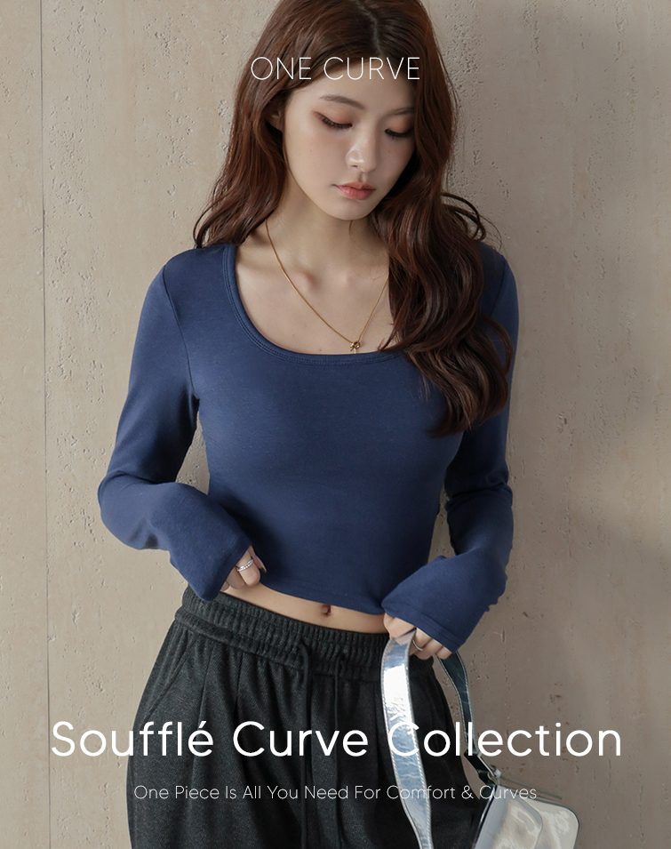 SOUFFLE SQUARE-NECK BRA TOP