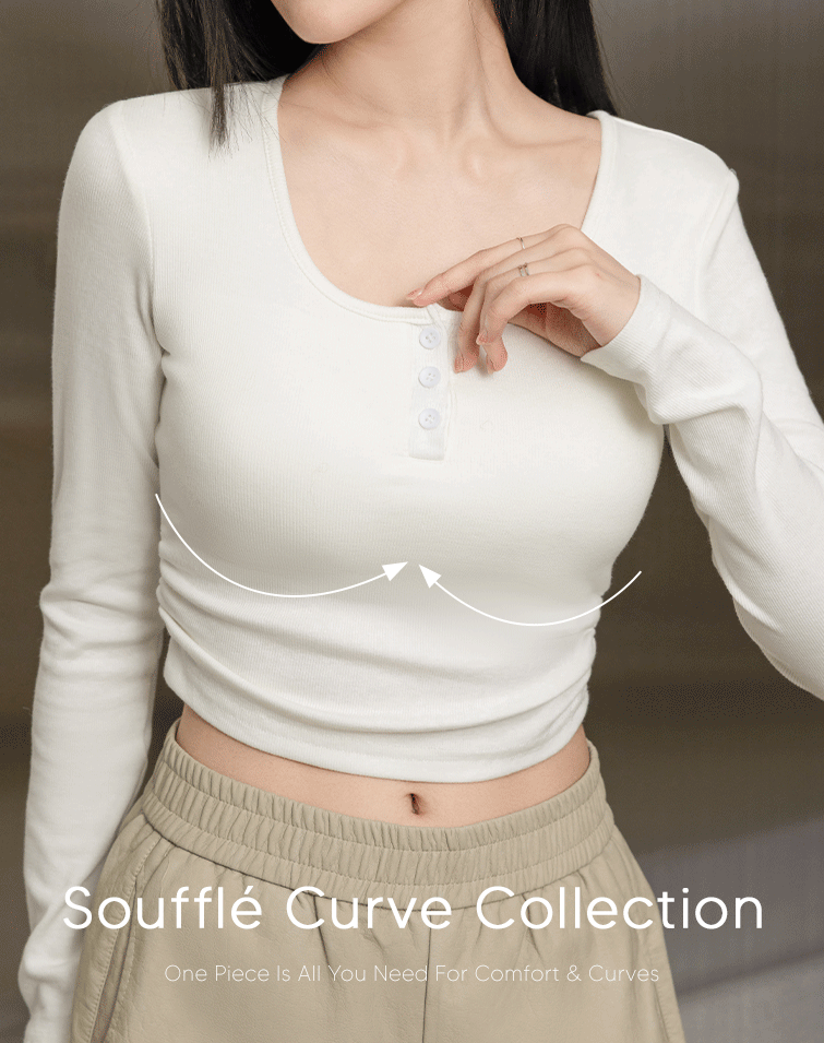 SOUFFLE BUTTONED BRA TOP