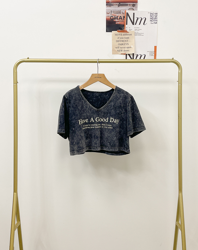 HAZY GRADIENT LETTERING T-SHIRT