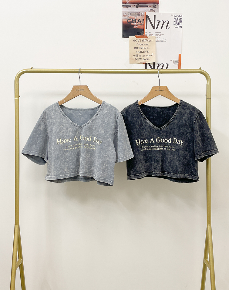 HAZY GRADIENT LETTERING T-SHIRT