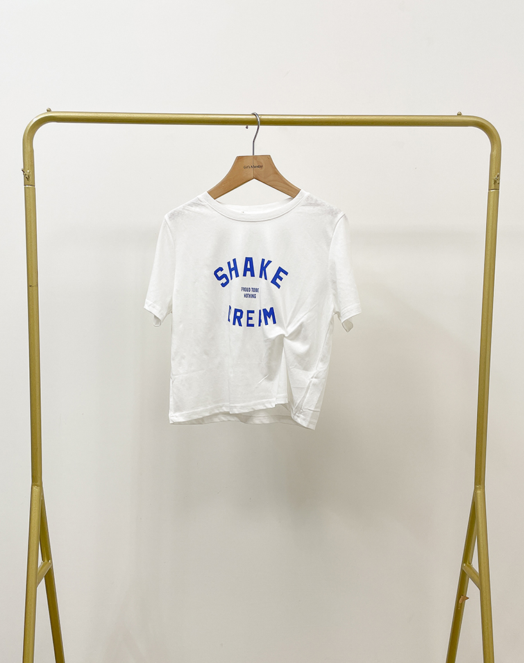 VIBRANT LETTER PRINT T-SHIRT