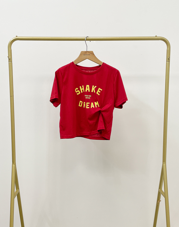 VIBRANT LETTER PRINT T-SHIRT