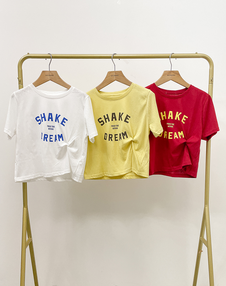 VIBRANT LETTER PRINT T-SHIRT