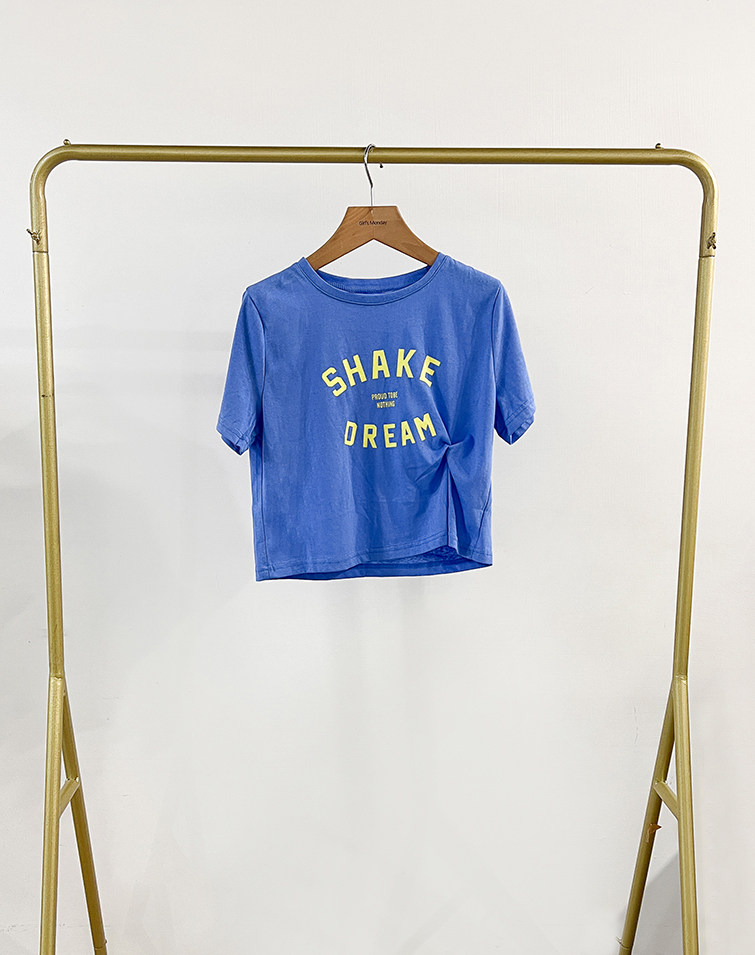 VIBRANT LETTER PRINT T-SHIRT