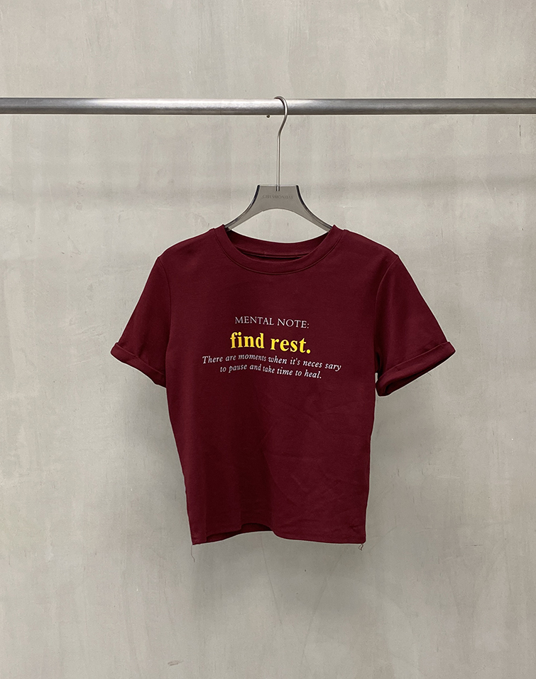 CASUAL LETTERING TEE