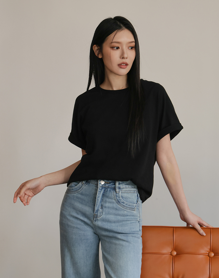 ULTRA-STRETCH SLUB COTTON T-SHIRT