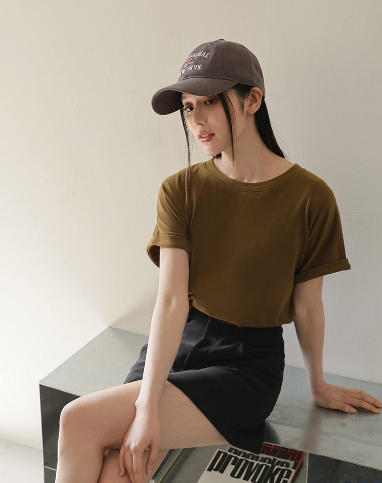 ULTRA-STRETCH SLUB COTTON T-SHIRT