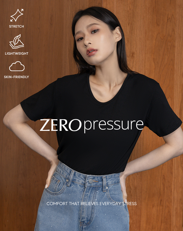 SOFT-FEEL V-NECK TEE